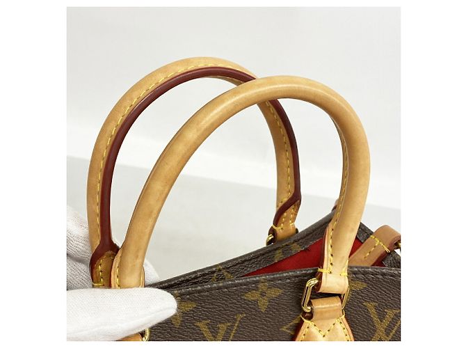 Saco Tote Louis Vuitton Monogram Sac Plat BB Marrom - vista 9