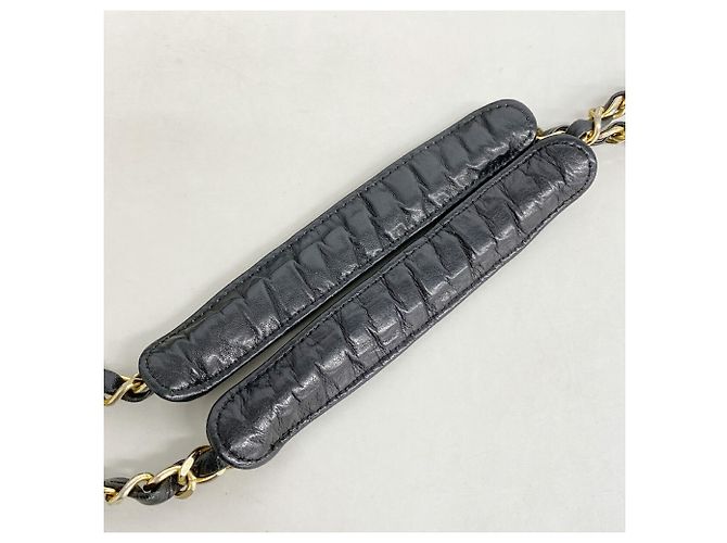 Chanel Matelassé Lammleder Chain Tote Bag Schwarz - Ansicht 10