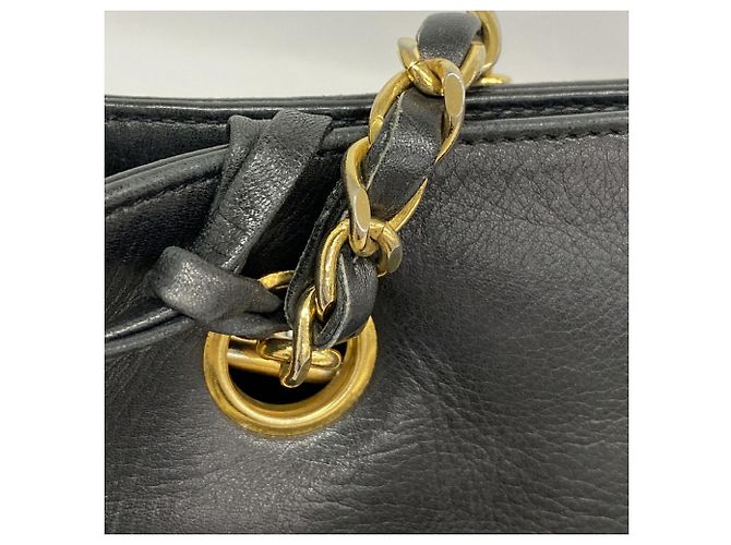 Chanel Matelassé Lammleder Chain Tote Bag Schwarz - Ansicht 11