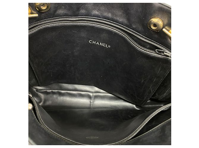 Chanel Matelassé Lammleder Chain Tote Bag Schwarz - Ansicht 4