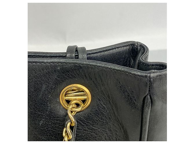 Chanel Matelassé Lammleder Chain Tote Bag Schwarz - Ansicht 8
