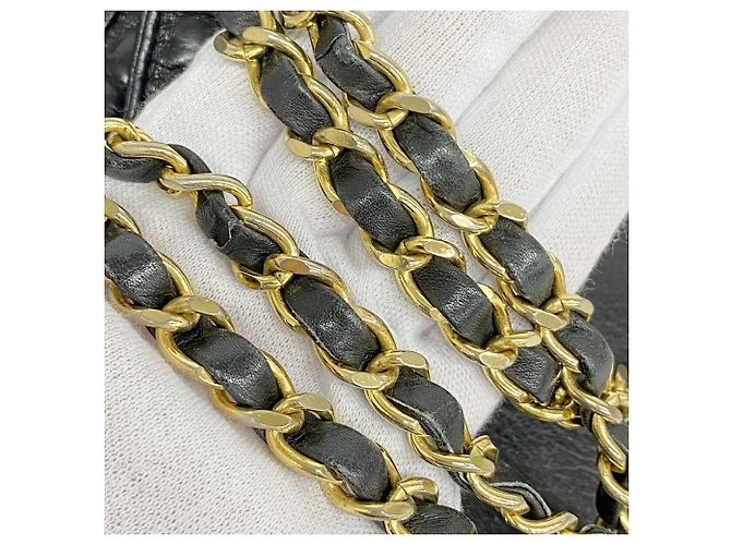 Chanel Matelassé Lammleder Chain Tote Bag Schwarz - Ansicht 9