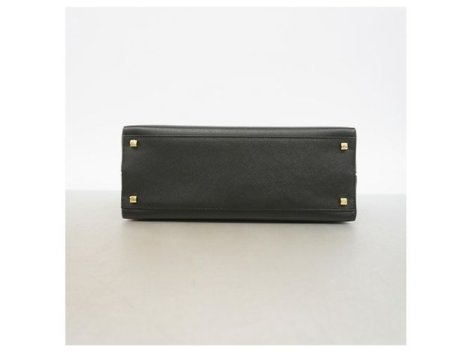 Borsa in pelle Gancini Salvatore Ferragamo Nero - vista 3