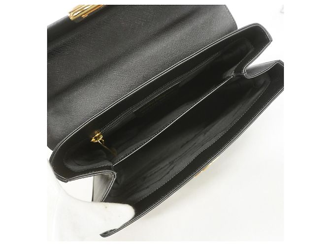 Borsa in pelle Gancini Salvatore Ferragamo Nero - vista 4