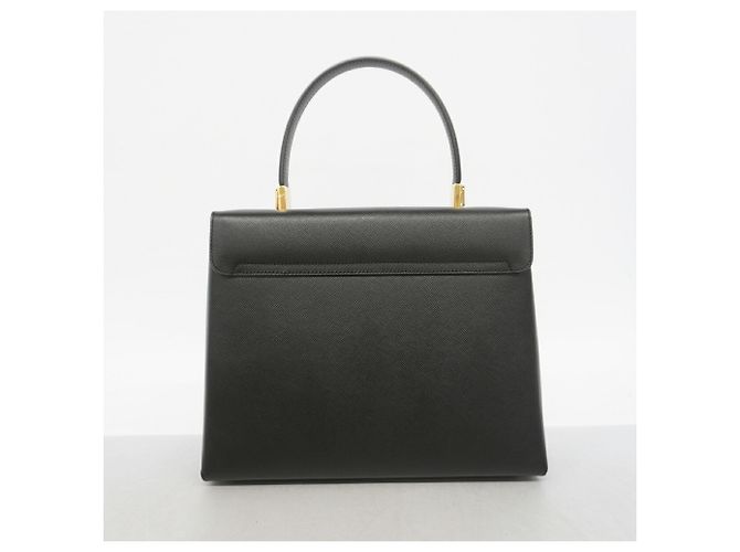Borsa in pelle Gancini Salvatore Ferragamo Nero - vista 8