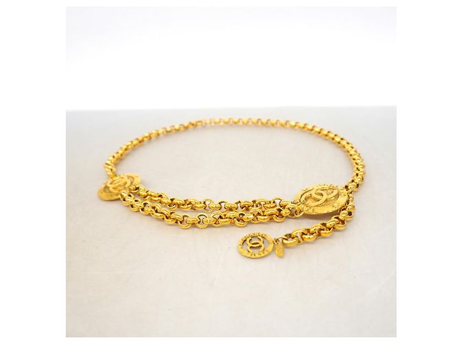 Cintura a catena dorata Chanel D'oro - vista 6