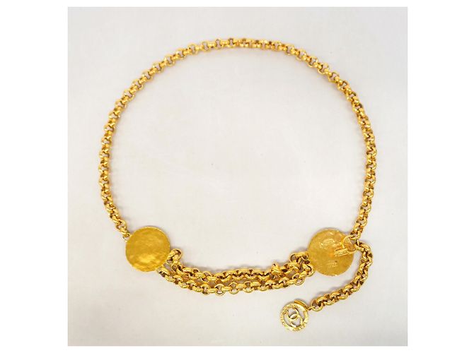 Cintura a catena dorata Chanel D'oro - vista 7