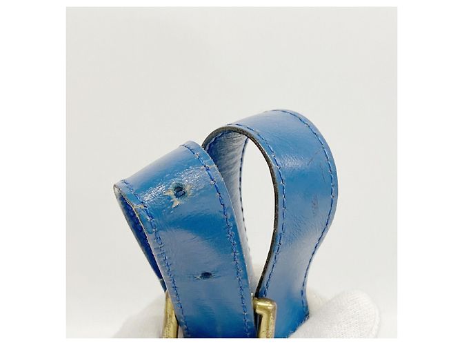 Bolso de hombro Louis Vuitton Epi Saint Cloud Azul - vista 10