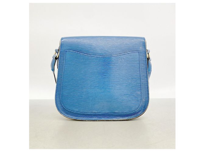 Bolso de hombro Louis Vuitton Epi Saint Cloud Azul - vista 17