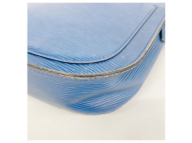 Bolso de hombro Louis Vuitton Epi Saint Cloud Azul - vista 6