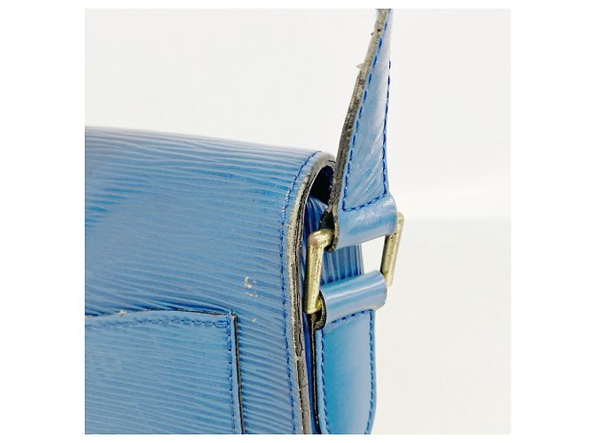 Bolso de hombro Louis Vuitton Epi Saint Cloud Azul - vista 8