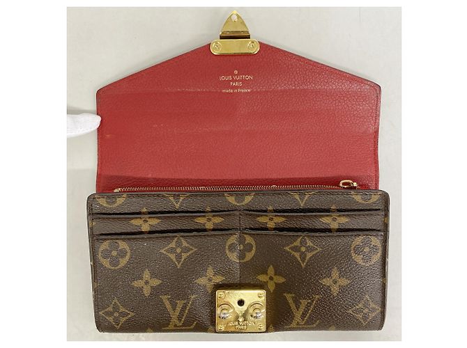 Cartera larga Louis Vuitton Monogram Pallas en Cerise Fucsia - vista 12