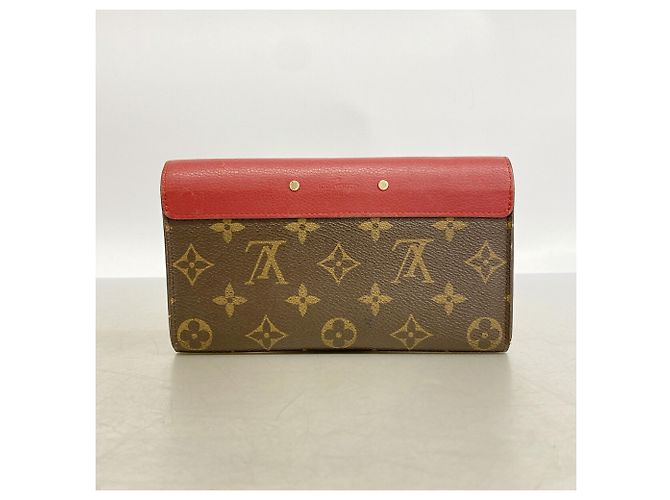 Cartera larga Louis Vuitton Monogram Pallas en Cerise Fucsia - vista 13