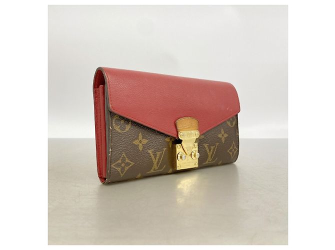 Cartera larga Louis Vuitton Monogram Pallas en Cerise Fucsia - vista 2
