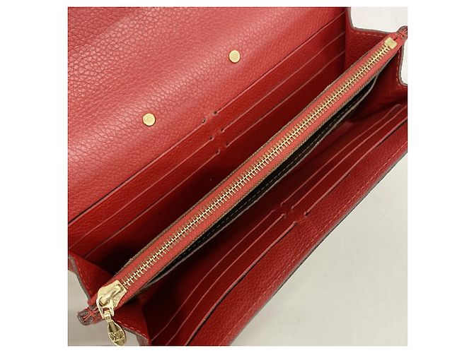 Cartera larga Louis Vuitton Monogram Pallas en Cerise Fucsia - vista 3