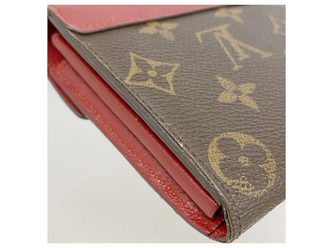 Cartera larga Louis Vuitton Monogram Pallas en Cerise Fucsia - vista 8