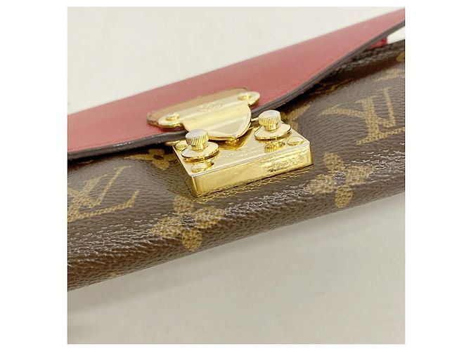Cartera larga Louis Vuitton Monogram Pallas en Cerise Fucsia - vista 9