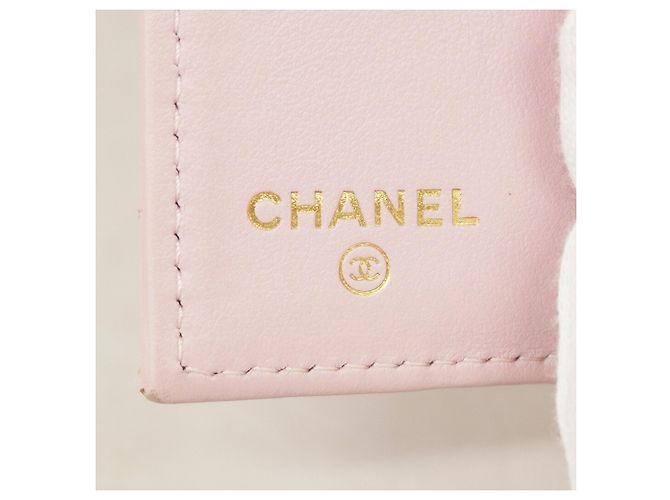 Cartera tri-fold Chanel rosa - vista 4
