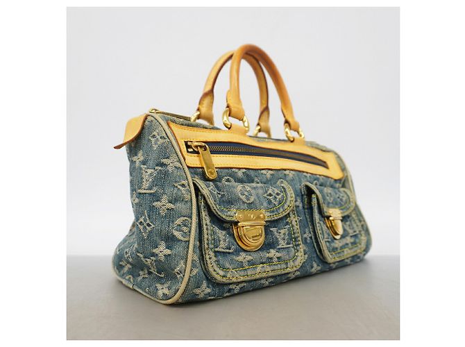 Louis Vuitton Monogram Denim Neo Noe Speedy Handtasche Blau - Ansicht 2