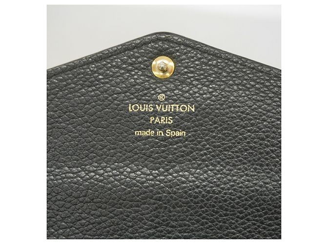 Louis Vuitton Monogram Empreinte Portefeuille Sarah Long Wallet Nero - vista 4
