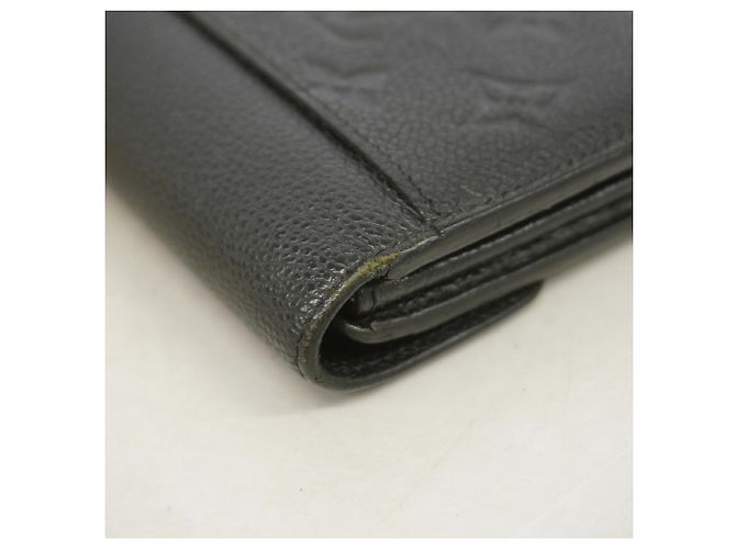 Louis Vuitton Monogram Empreinte Portefeuille Sarah Long Wallet Nero - vista 5