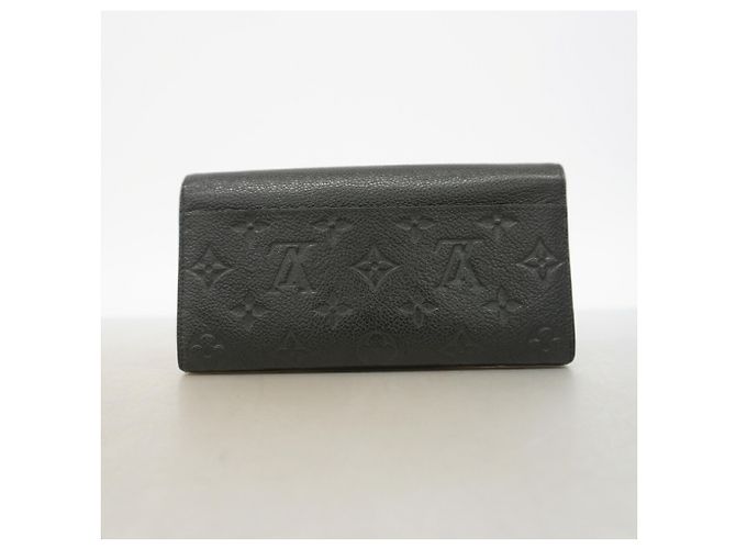 Louis Vuitton Monogram Empreinte Portefeuille Sarah Long Wallet Nero - vista 9
