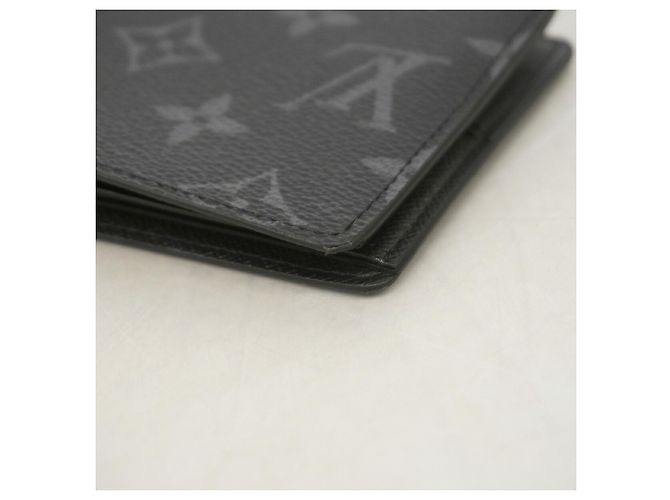 Louis Vuitton Monogram Eclipse Portefeuille Slender Wallet Black - view 5