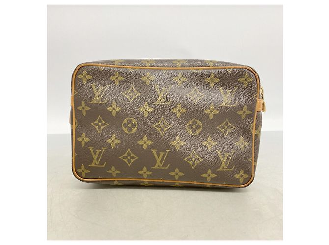 Borsa a pochette Louis Vuitton Monogram Compiegne 23 Marrone - vista 8