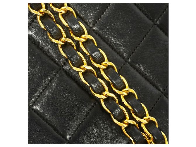 Borsa a tracolla Chanel Diana Chain Nero - vista 8