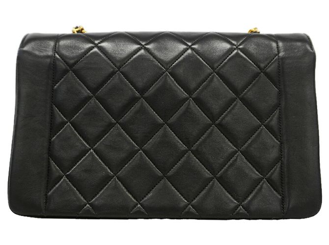 Borsa a tracolla Chanel Diana Chain Nero - vista 9