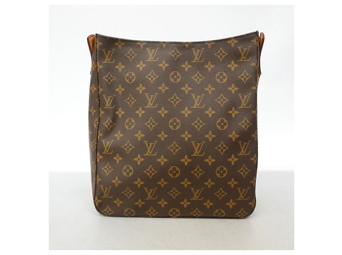 Bolso de hombro Louis Vuitton Monogram Looping GM Castaño - vista 11