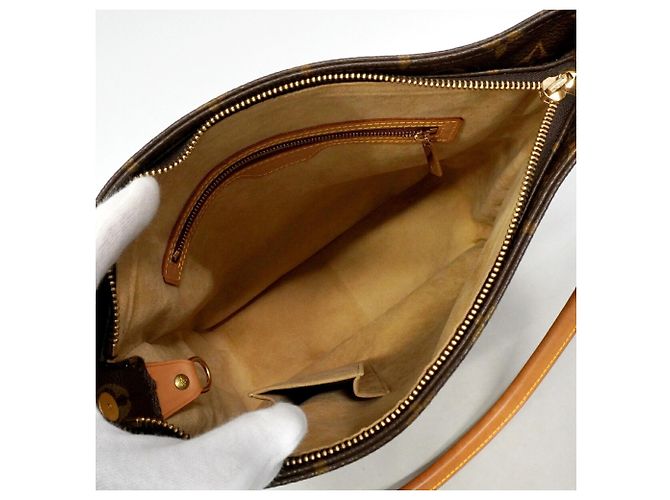 Bolso de hombro Louis Vuitton Monogram Looping GM Castaño - vista 4