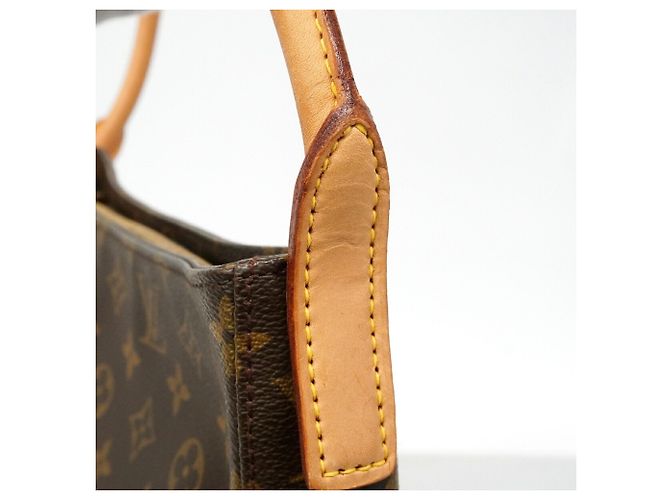Bolso de hombro Louis Vuitton Monogram Looping GM Castaño - vista 8