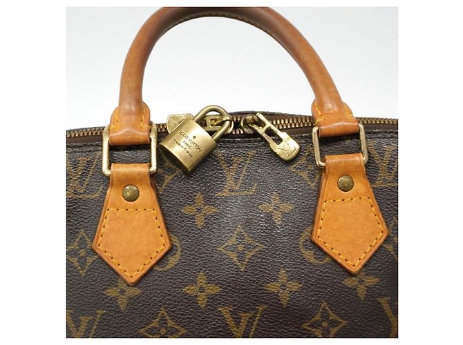 Louis Vuitton Alma Monogram Handtasche Braun - Ansicht 10