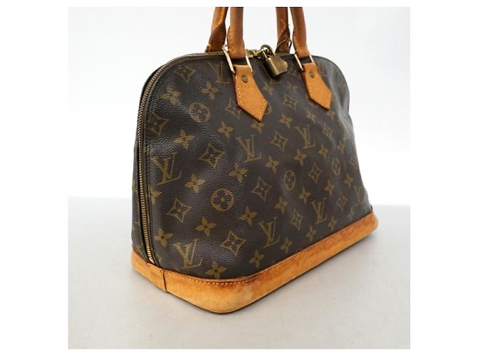 Louis Vuitton Alma Monogram Handtasche Braun - Ansicht 2