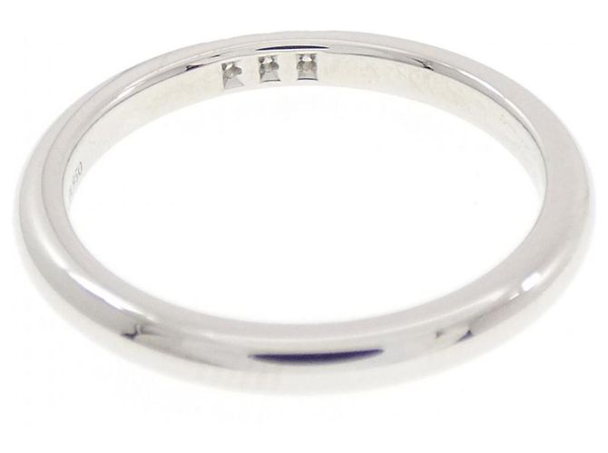 Autre Marque Tiffany Platinbandring mit Diamant - Ansicht 3