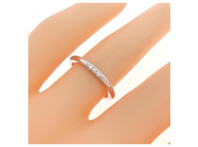 Autre Marque Tiffany Platinbandring mit Diamant - Ansicht 5