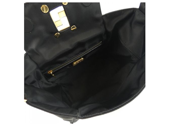 Fendi Schultertasche aus Leder Schwarz - Ansicht 8