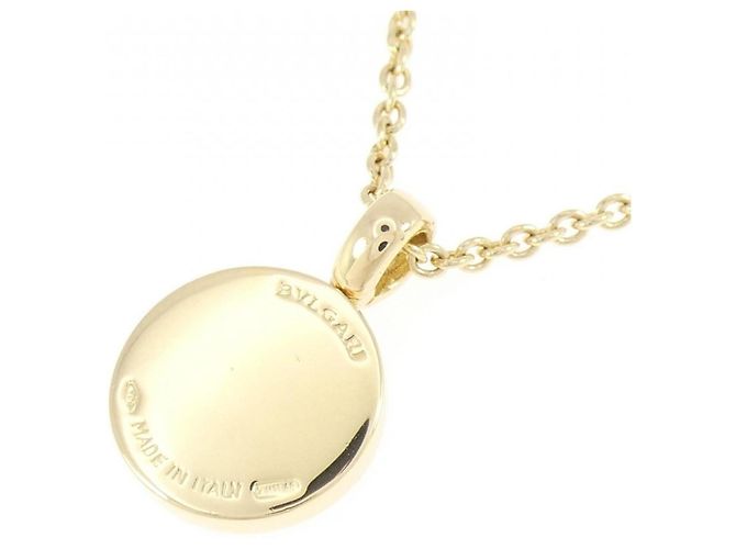 Bulgari Collana con pendente Bvlgari in oro giallo 18K e diamanti - vista 4