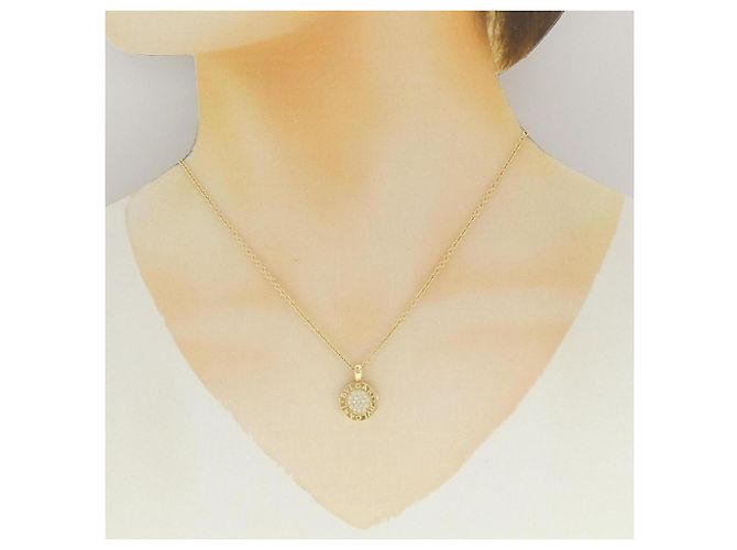 Bulgari Collana con pendente Bvlgari in oro giallo 18K e diamanti - vista 6