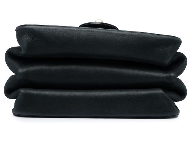 Chanel Mini Quilted Calfskin Straight Lined Flap Nero - vista 3
