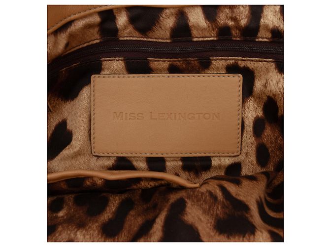Borsa Hobo Miss Lexington in pelle marrone Dolce & Gabbana Marrone chiaro - vista 5