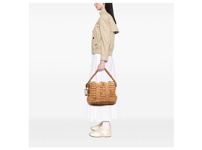 Borsa Hobo Miss Lexington in pelle marrone Dolce & Gabbana Marrone chiaro - vista 6