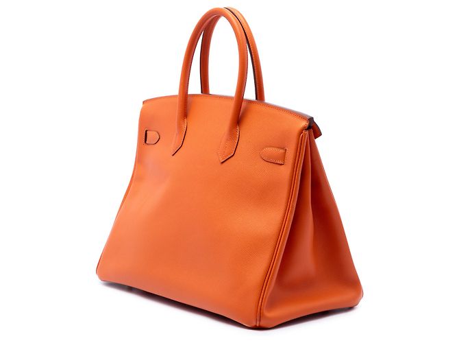 Hermès Orange Epsom Birkin Retourne 35 Laranja - vista 2