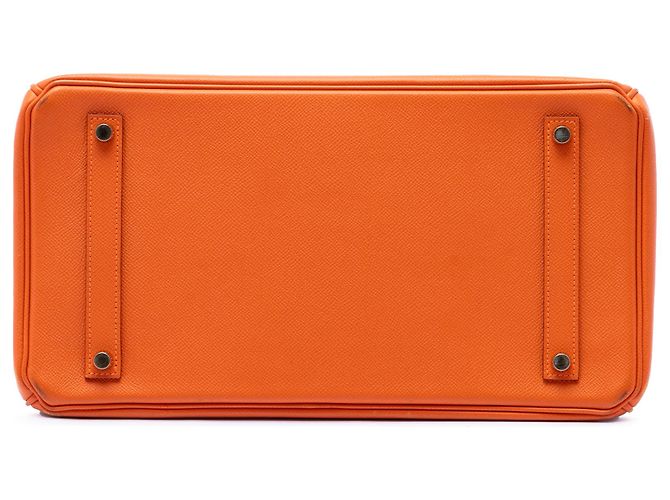 Hermès Orange Epsom Birkin Retourne 35 Laranja - vista 3
