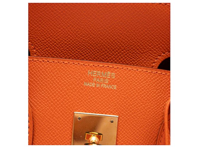 Hermès Orange Epsom Birkin Retourne 35 Laranja - vista 5