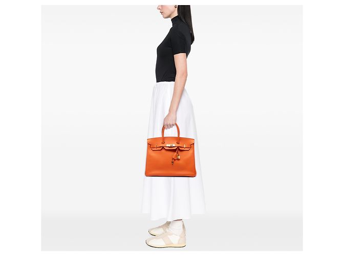 Hermès Orange Epsom Birkin Retourne 35 Laranja - vista 6