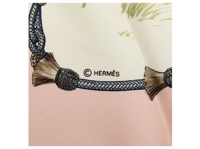 Pañuelo de seda Hermès Pink Pampa 90 Rosa - vista 4