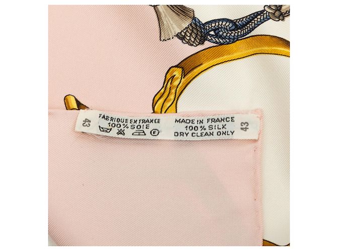 Pañuelo de seda Hermès Pink Pampa 90 Rosa - vista 5