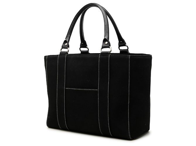 Borsa Tote Burberry in tela nera Nero - vista 2